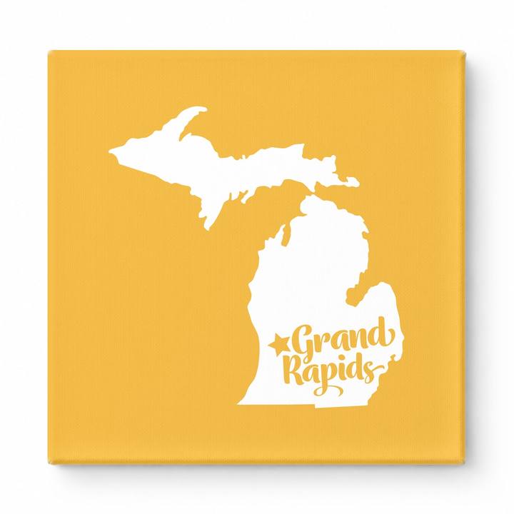 Home Sweet Grand Rapids — Michigan State Silhouette