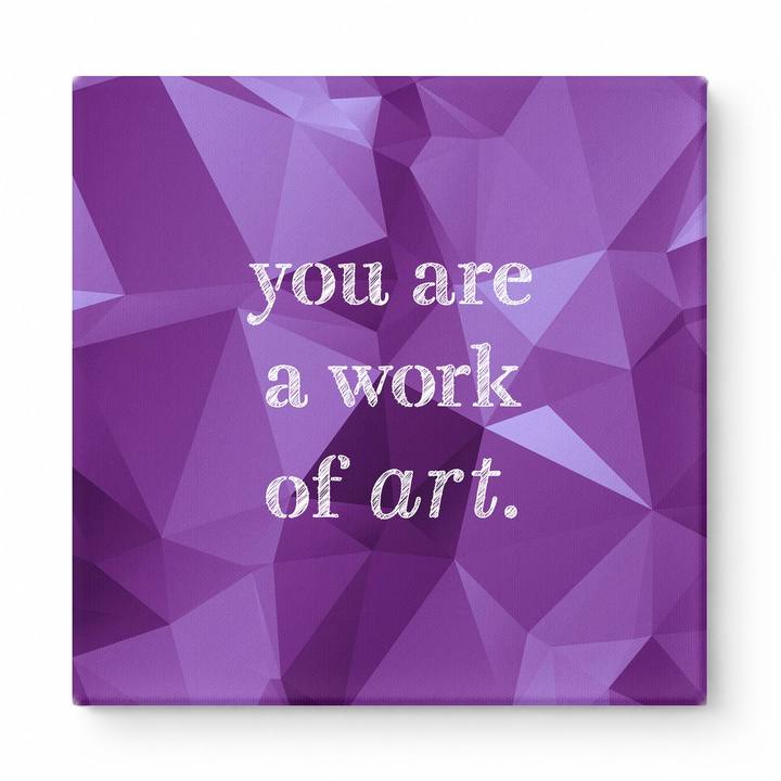You Are a Work of Art — Watercolor Wash
