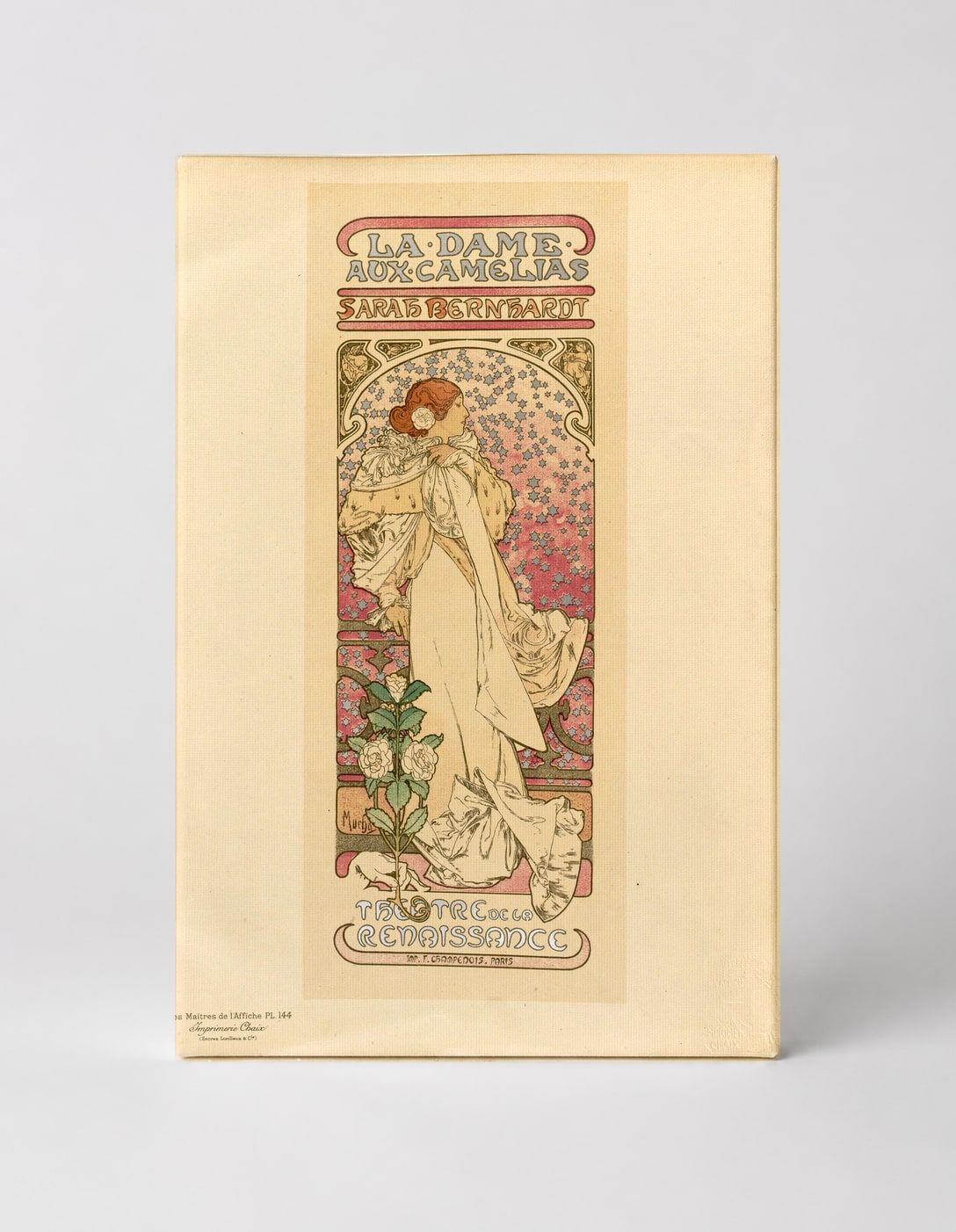 La Dame aux Camélias Sarah Bernhardt 1896 - Art Nouveau Vintage Poster Wall Art