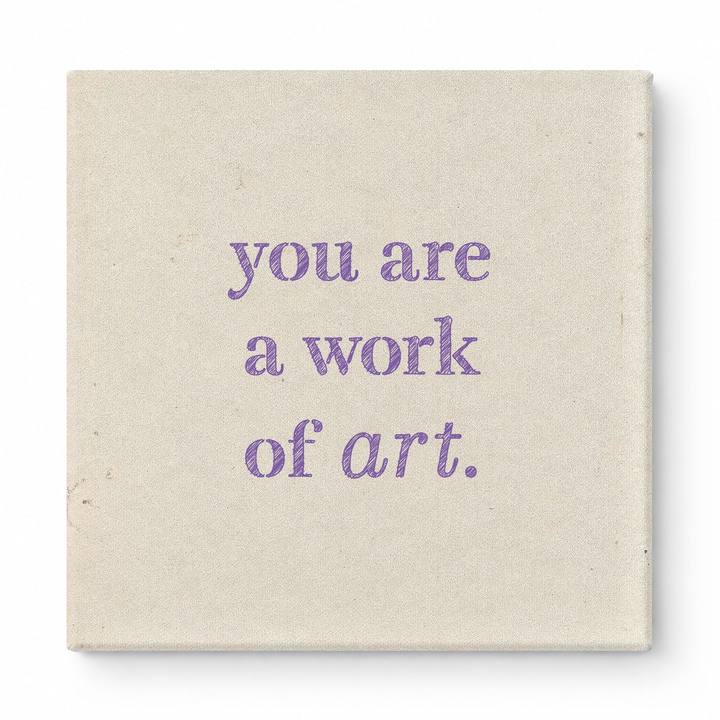 You Are a Work of Art — Watercolor Wash