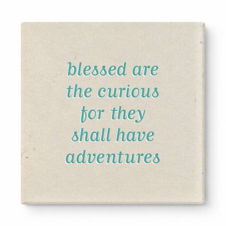 Blessed Are the Curious for They Shall Have Adventures — Geometric Low-Poly
