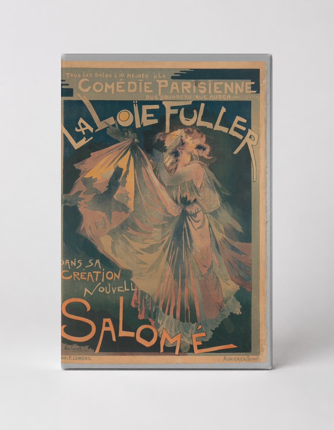 La Loie Fuller Salomé Comédie Parisienne - Art Nouveau Vintage Poster Wall Art