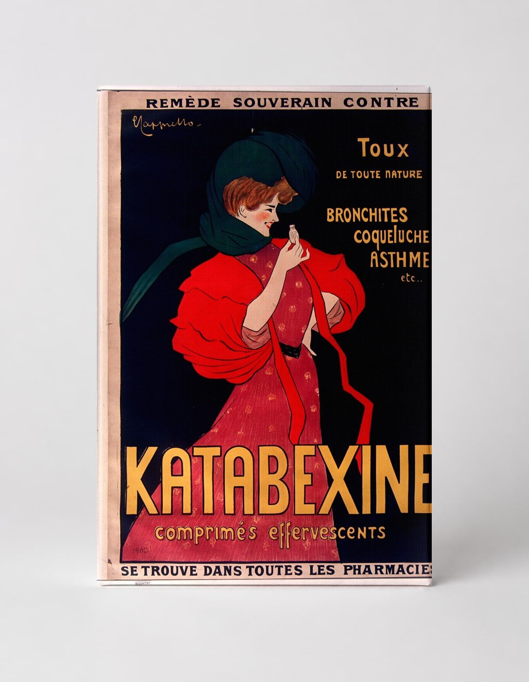 Katabexine Comprimés Effervescents 1900 - Belle Époque Vintage Poster Wall Art