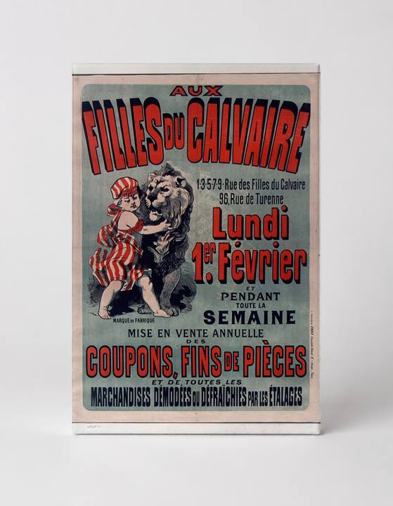 Aux Filles du Calvaire 1896 - French Vintage Advertising Poster Canvas Wall Art