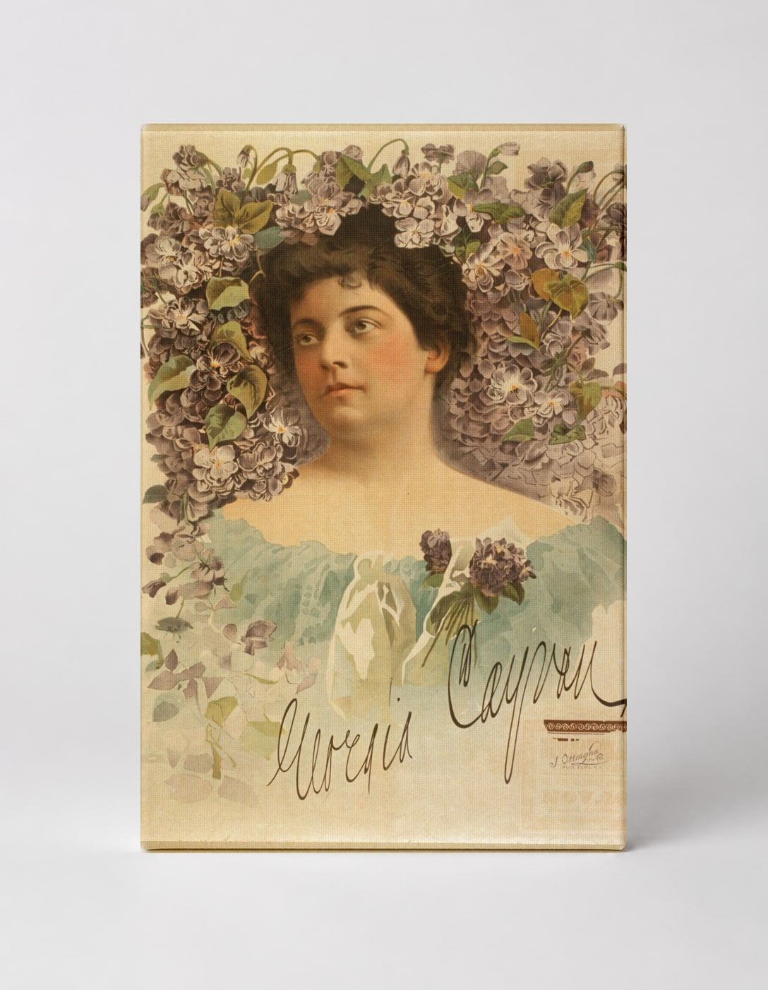 Grecia Caproni 1890s Belle Epoque Vintage Portrait Poster Wall Art