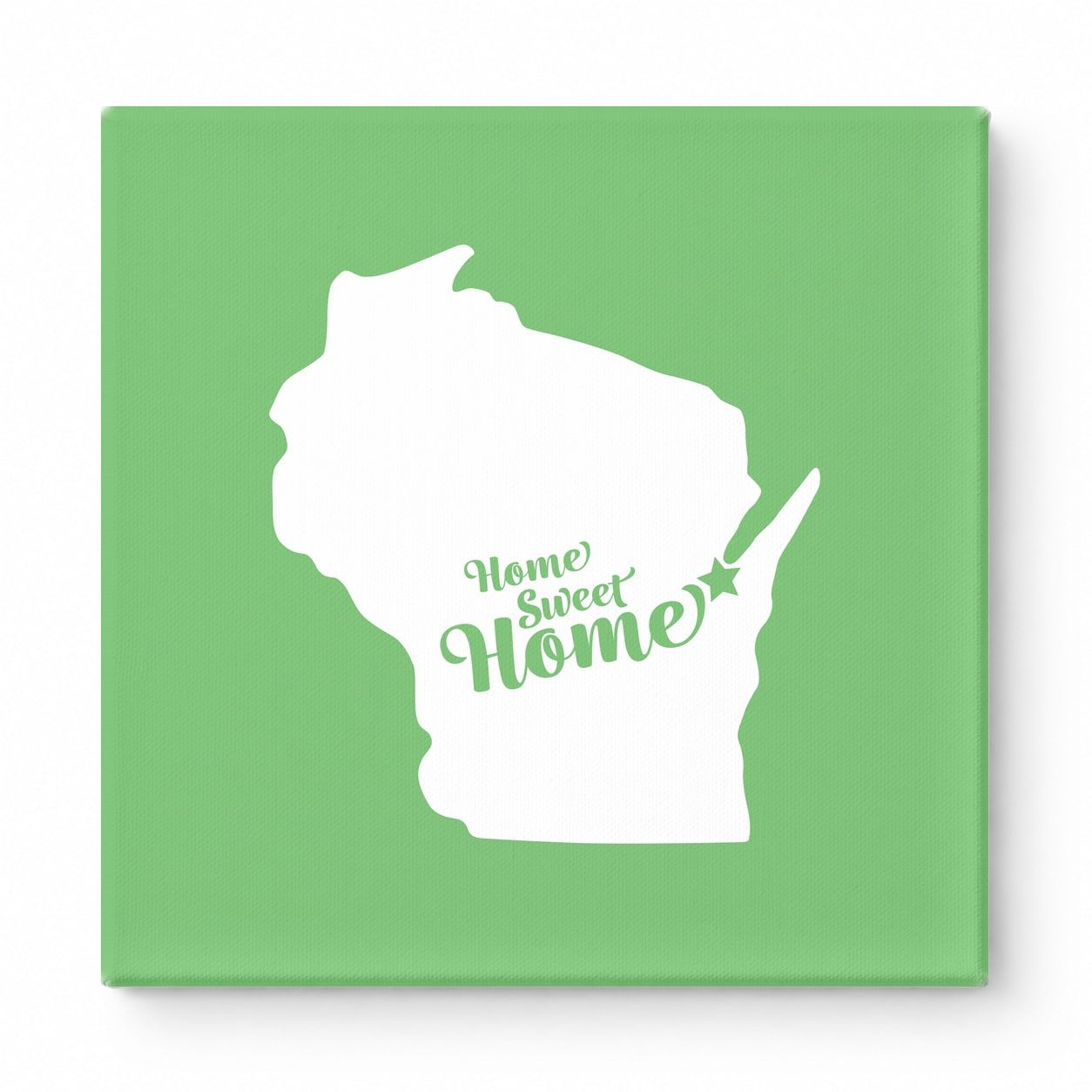 Home Sweet Green Bay — Wisconsin State Silhouette