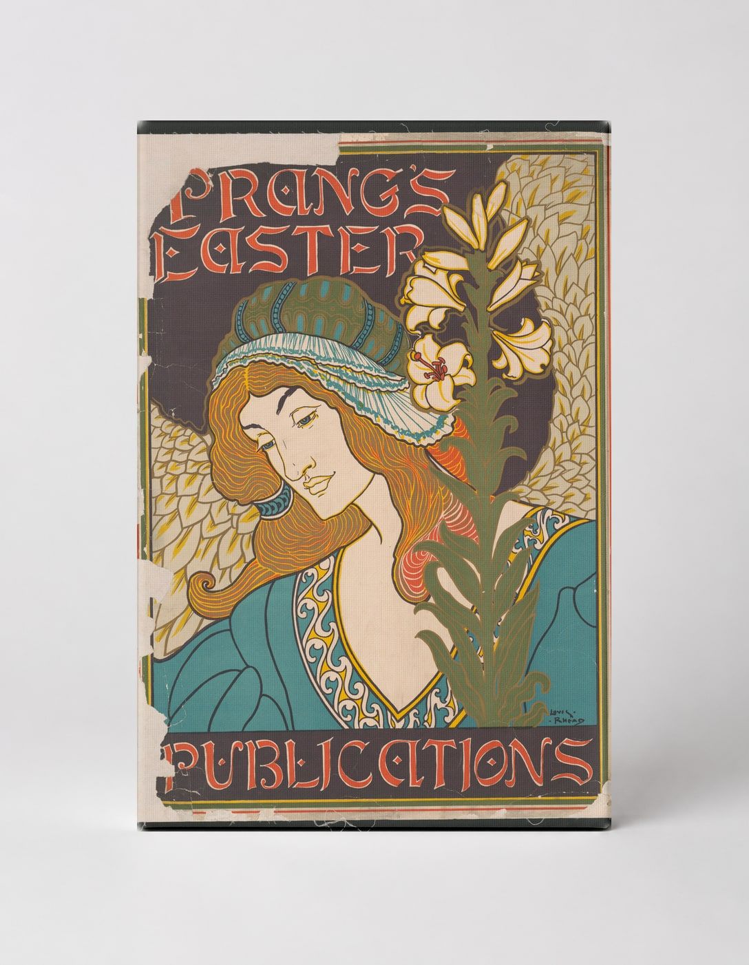 Prang's Easter Publications 1890s - Art Nouveau Vintage Poster Wall Art
