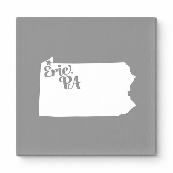 Home Sweet Erie — Pennsylvania State Silhouette