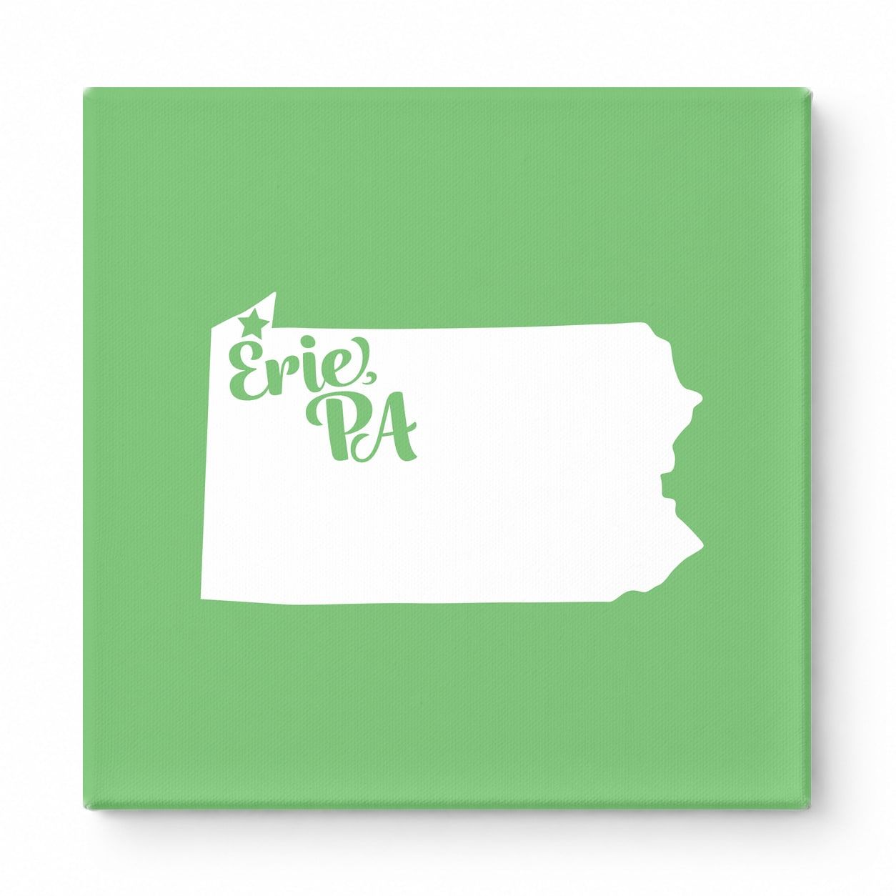Home Sweet Erie — Pennsylvania State Silhouette