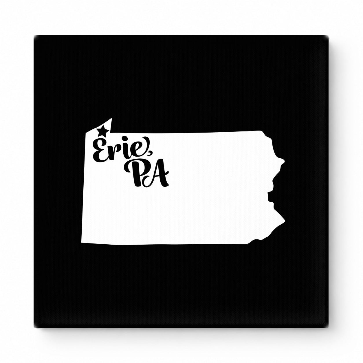 Home Sweet Erie — Pennsylvania State Silhouette