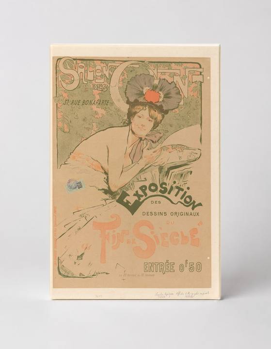 Salon des Cent Exposition 1890s - Art Nouveau Vintage Poster Wall Art