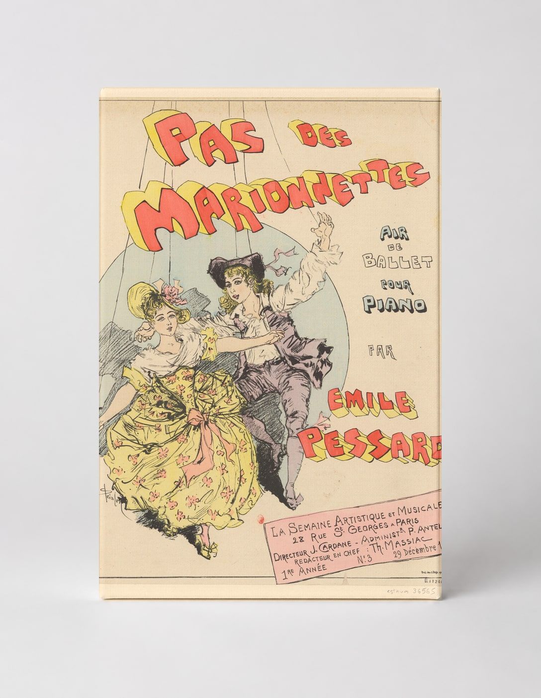 Pas des Marionnettes 1888 - Belle Époque Vintage Ballet Poster Wall Art