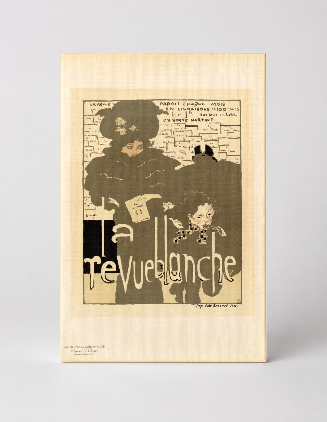 La Revue Blanche 1890s - Belle Époque Vintage Poster Canvas Wall Art