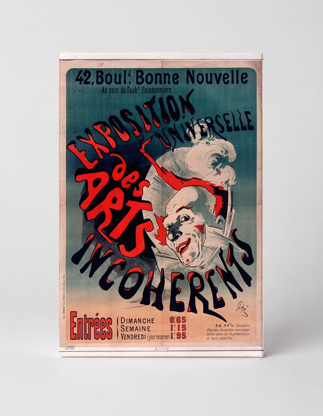 Exposition des Arts Incohérents 1889 - Belle Époque Vintage Poster Wall Art