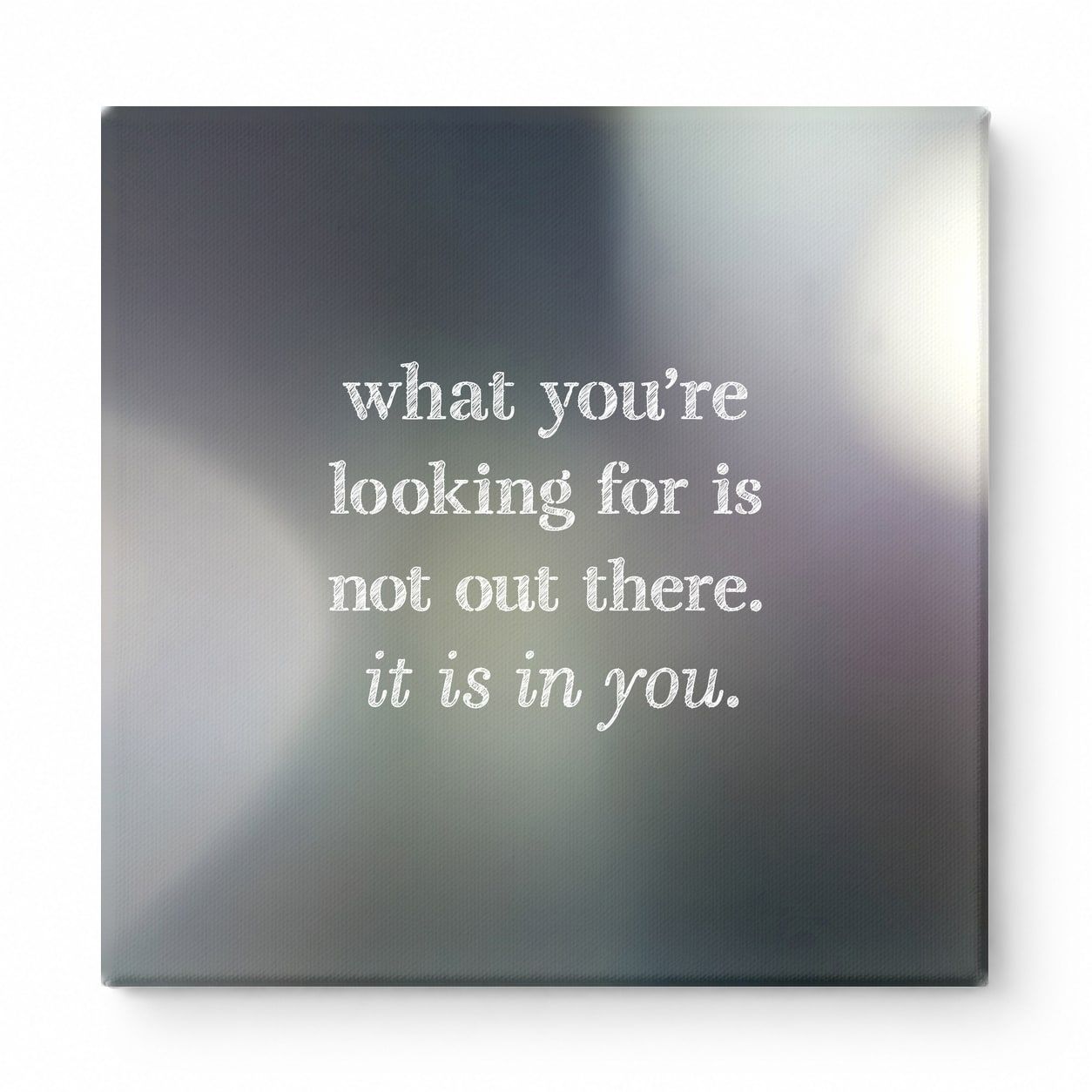 What You're Looking for Is Not Out There. It Is in You — Geometric Faceted Crystal