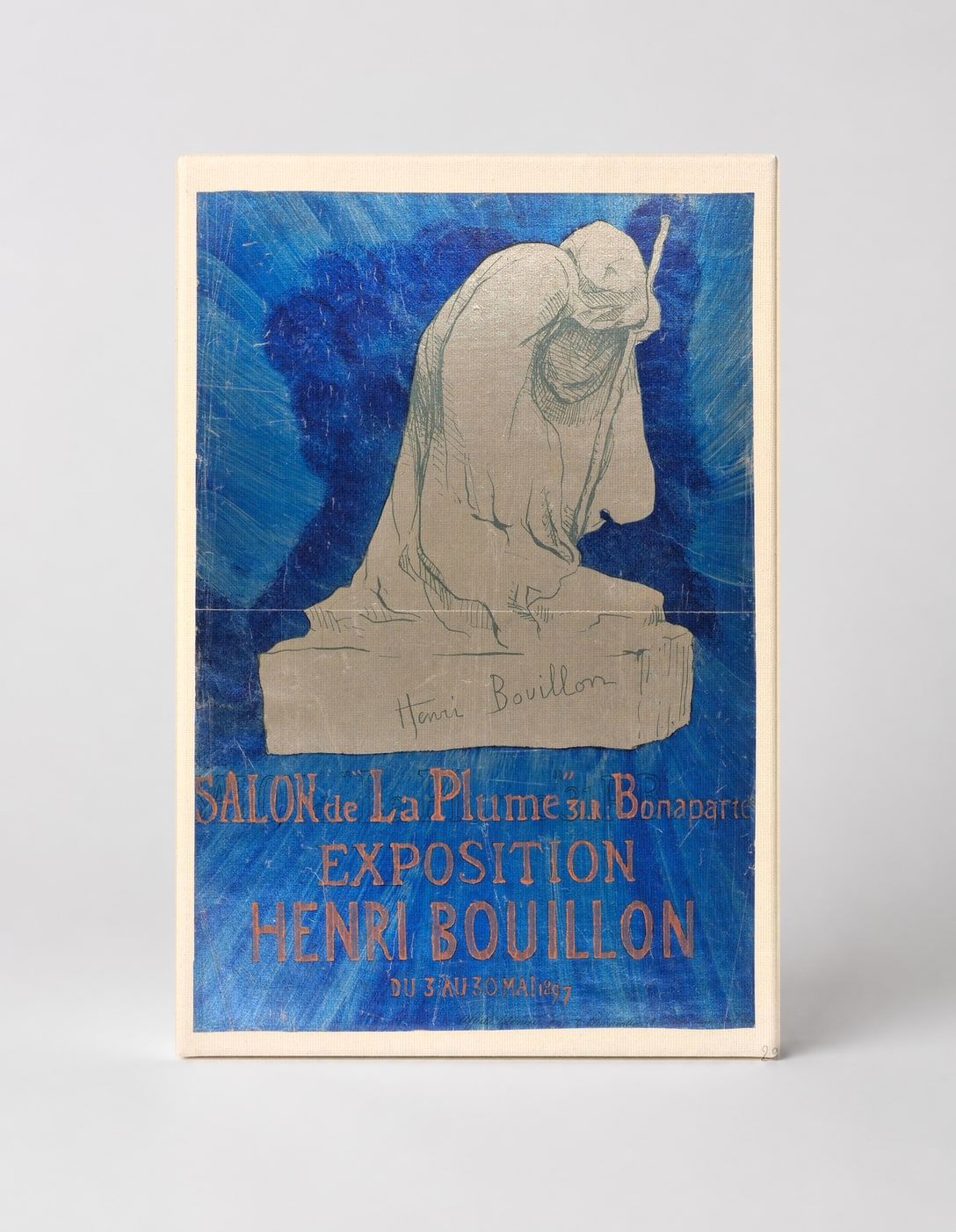 Henri Bouillon Salon de la Plume 1890s - Vintage French Exhibition Poster Wall Art