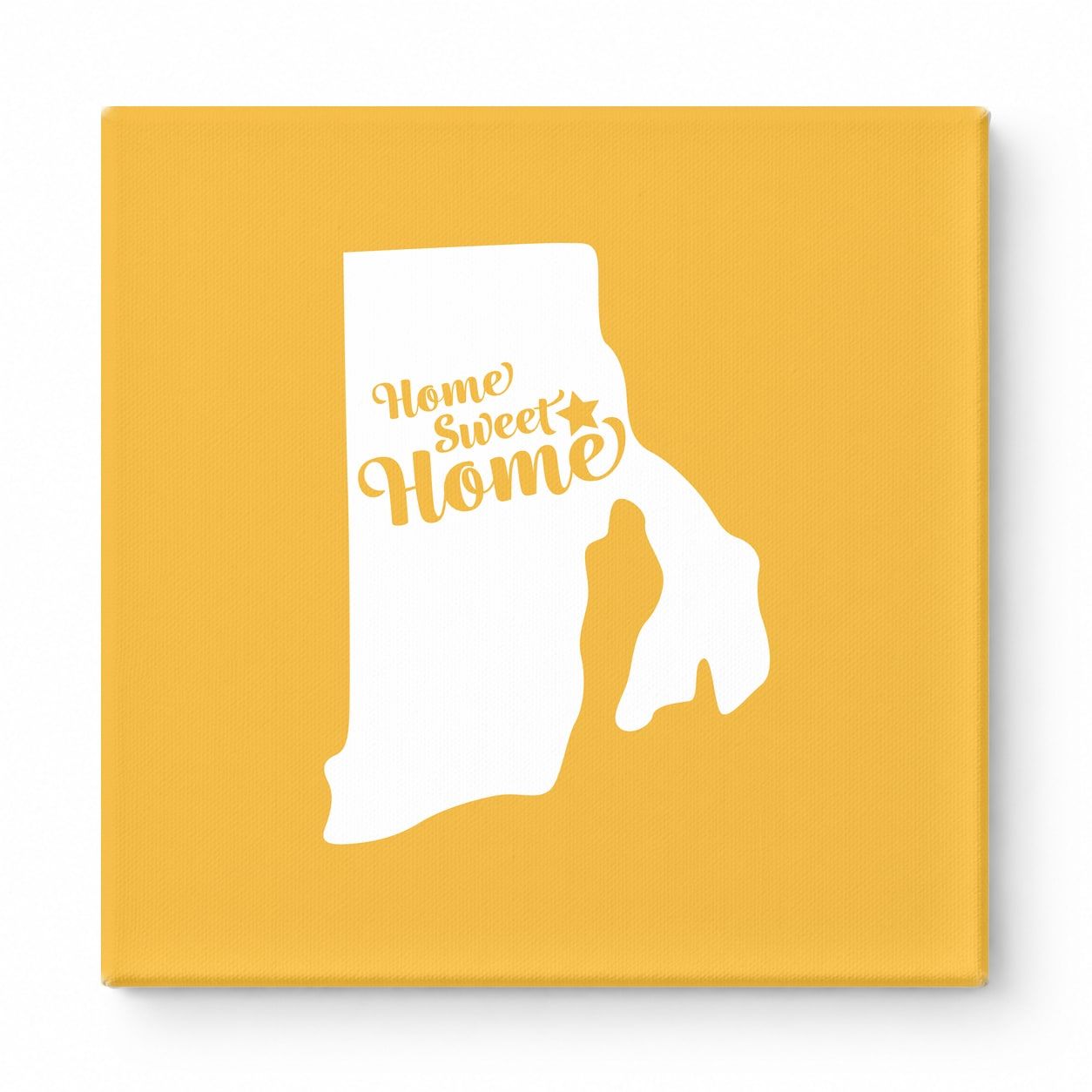 Home Sweet Home — Rhode Island State Silhouette