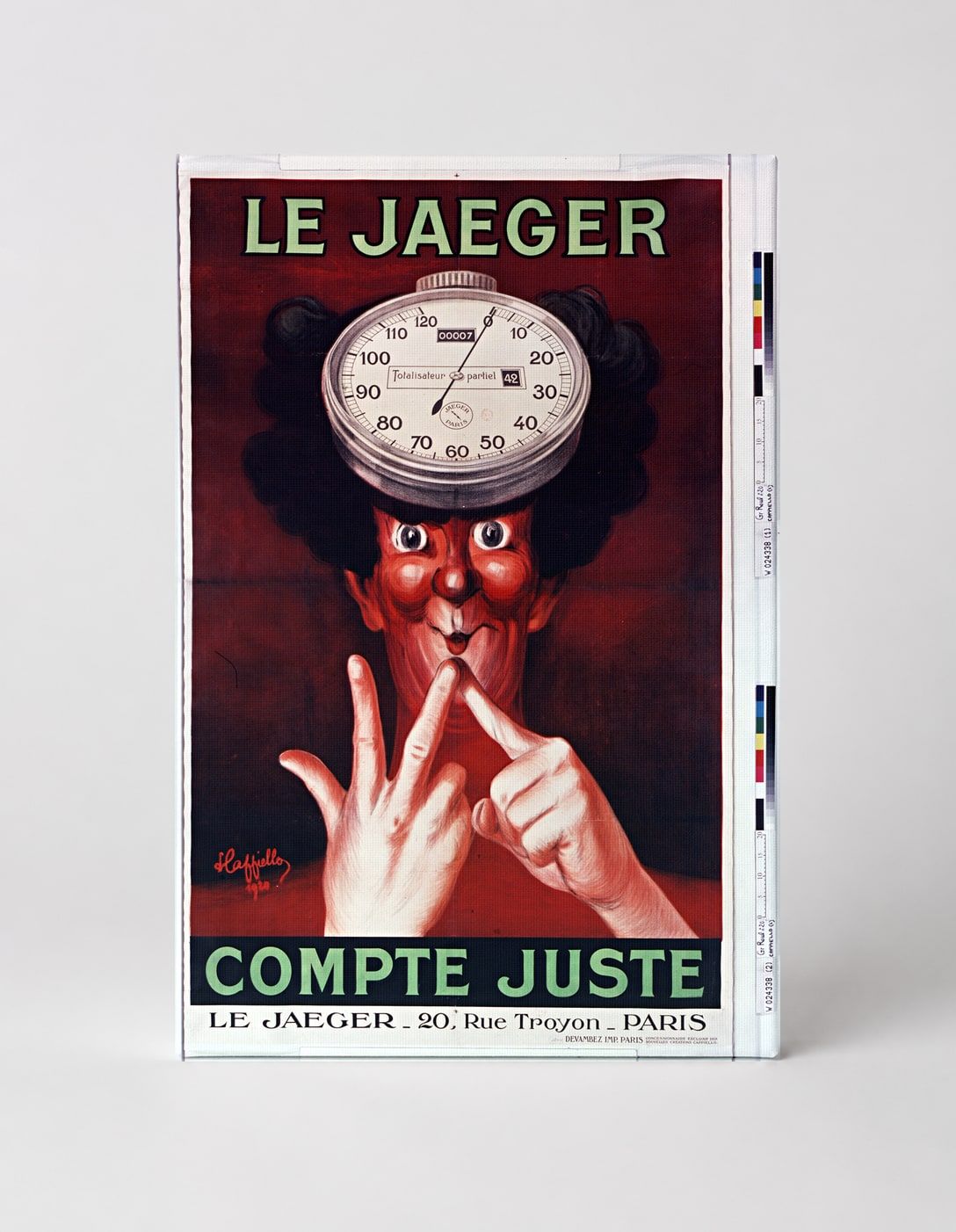 Le Jaeger Compte Juste 1900s - Vintage French Advertising Poster Wall Art