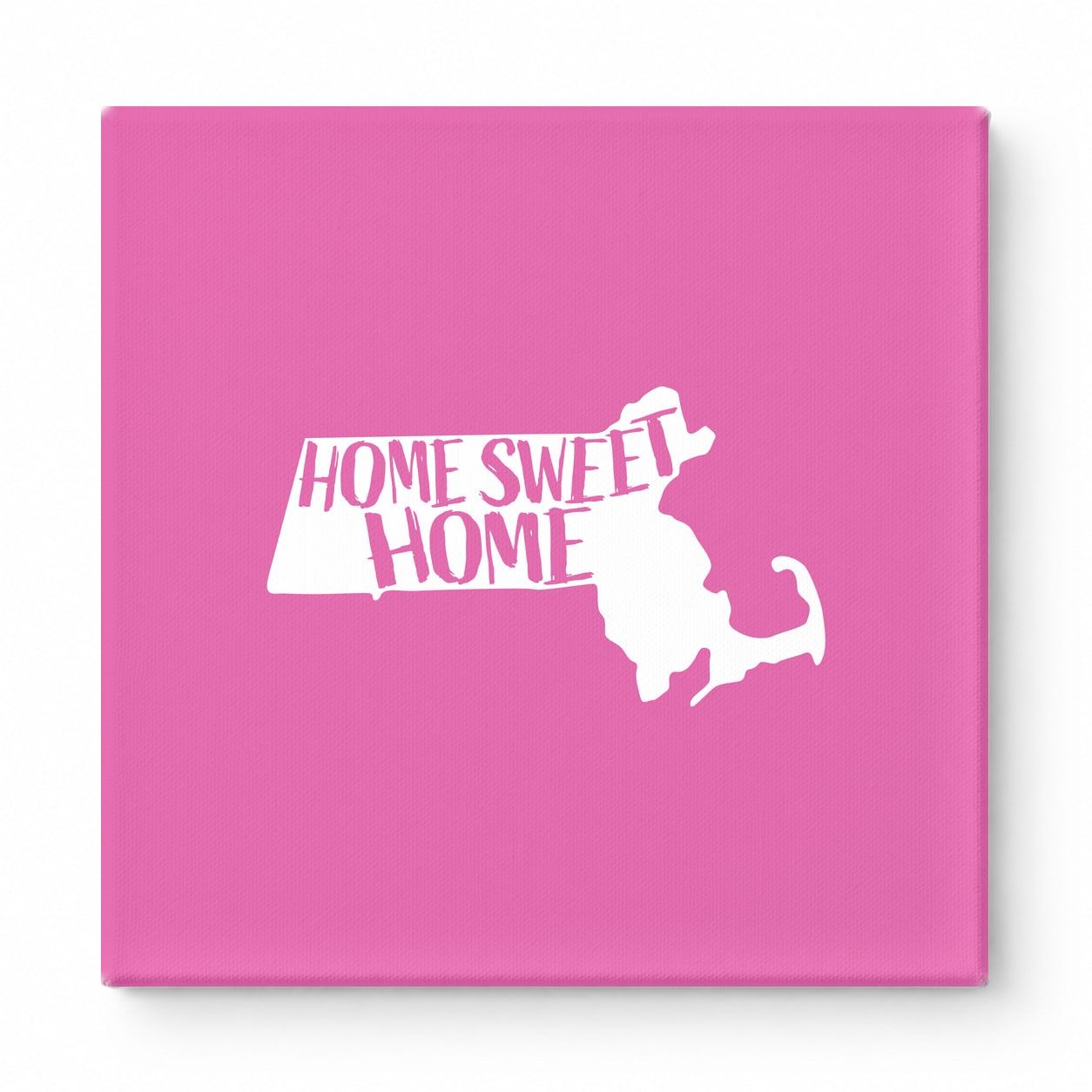 HOME SWEET HOME — Massachusetts State Silhouette