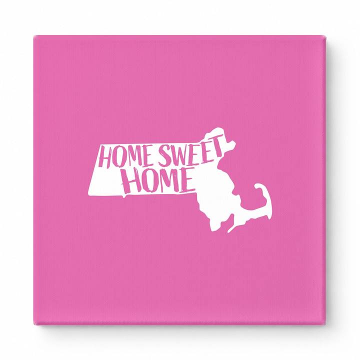 HOME SWEET HOME — Massachusetts State Silhouette