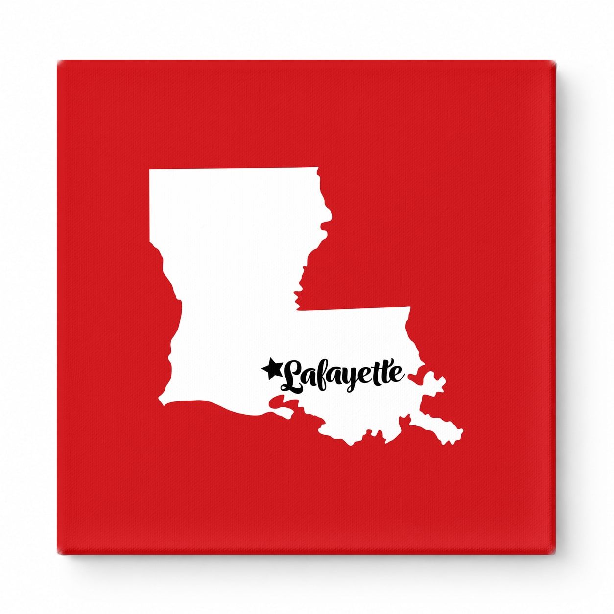 Home Sweet Lafayette — Louisiana State Silhouette