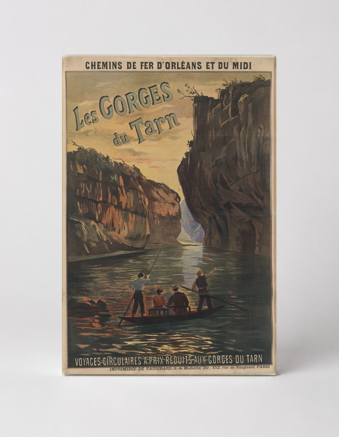 Les Gorges du Tarn 1890s French Railway Vintage Travel Poster Wall Art