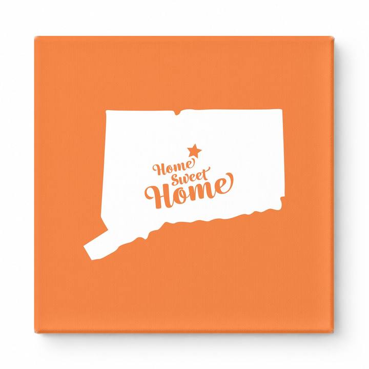 Home Sweet Hartford — Connecticut State Silhouette