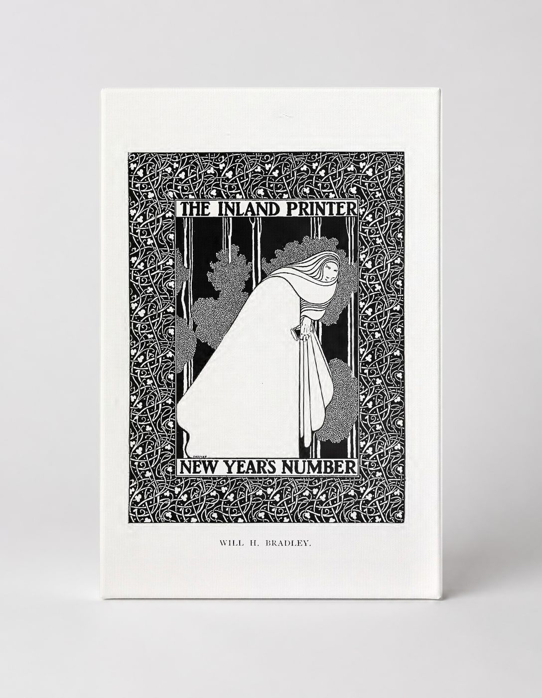 The Inland Printer New Years Number 1894 - Art Nouveau Vintage Poster Wall Art