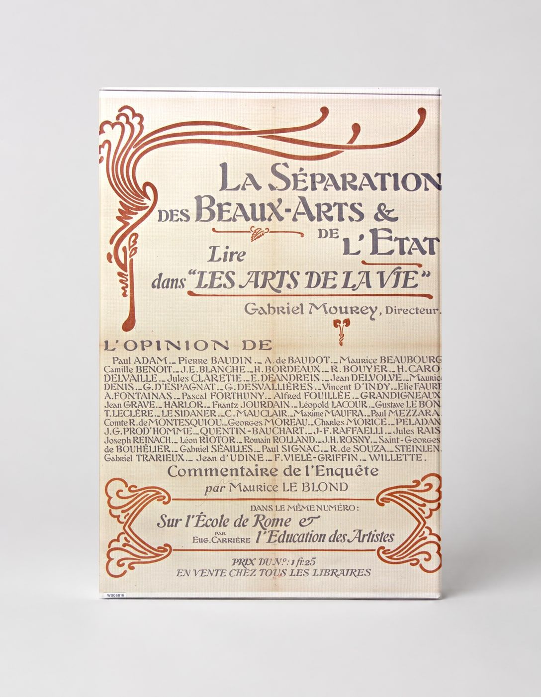 La Séparation des Beaux-Arts & de l'État 1905 - Belle Époque Vintage Poster Wall Art