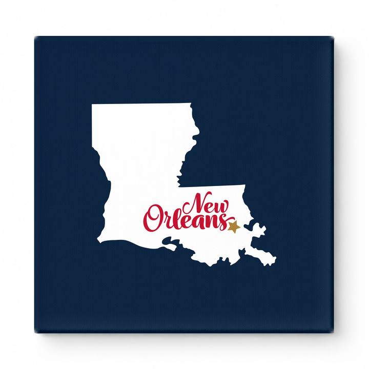 Home Sweet New Orleans — Louisiana State Silhouette
