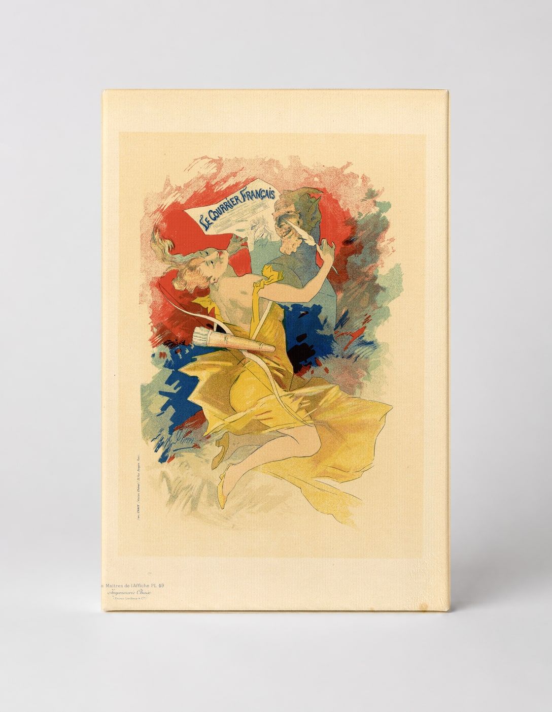 Le Courrier Français 1890s - Belle Époque Vintage Poster Canvas Wall Art
