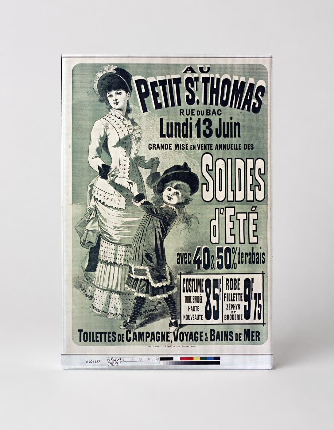 Au Petit St. Thomas Summer Sale 1880s - Belle Époque Vintage Poster Wall Art