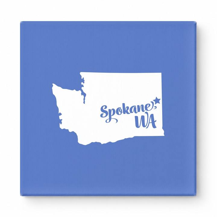 Home Sweet Spokane — Washington State Silhouette