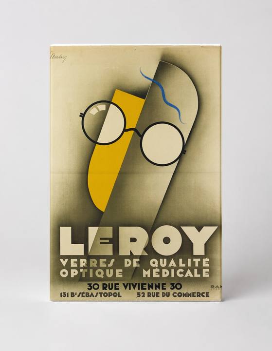 Leroy Verres Optique 1920s - Art Deco Vintage Poster Canvas Wall Art