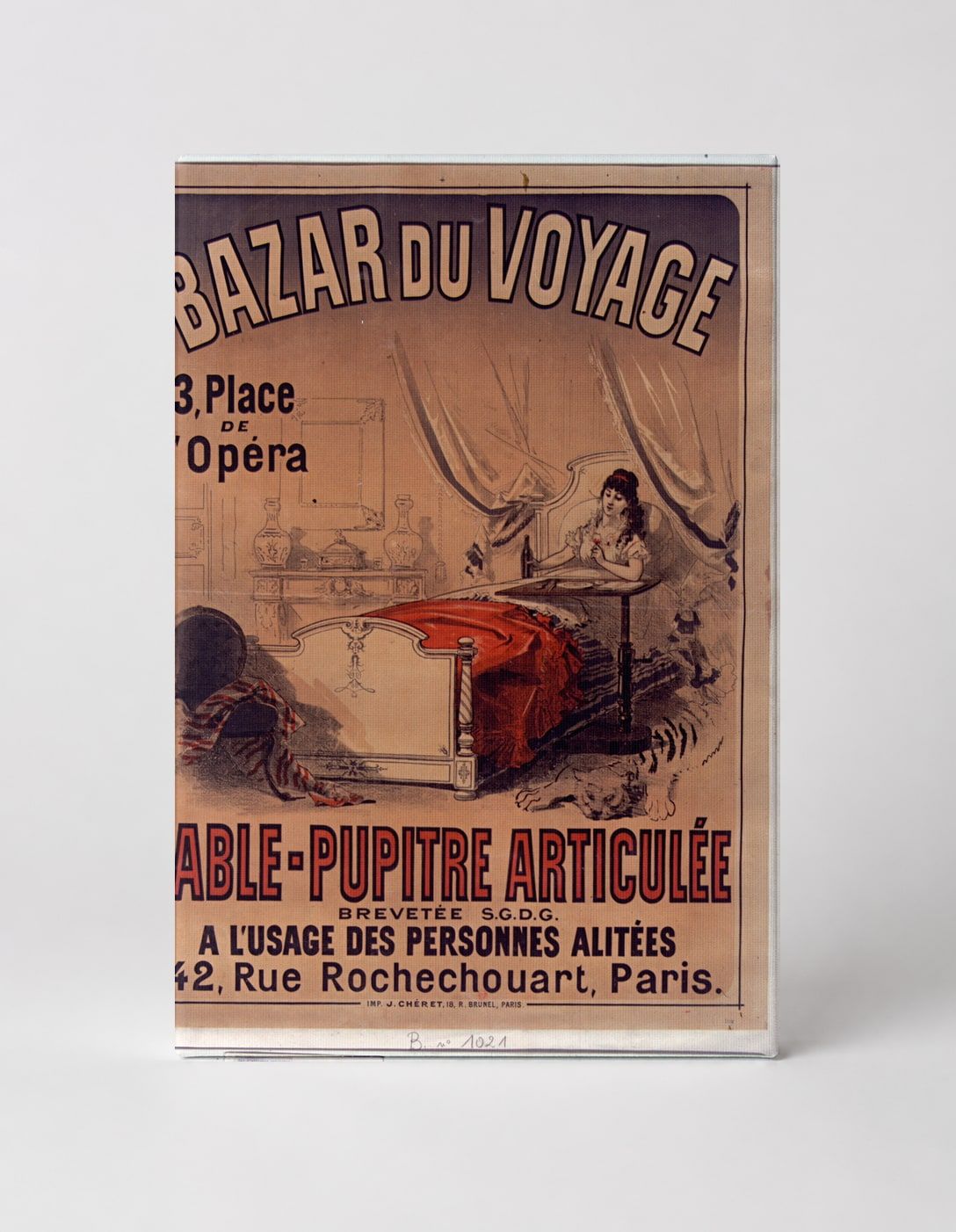 Bazar du Voyage 1880s French Advertising Vintage Poster Canvas Wall Art