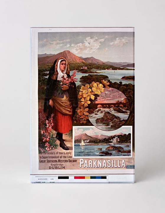 Parknasilla Great Southern & Western Railway - Vintage Irish Travel Poster Canvas Wall Art