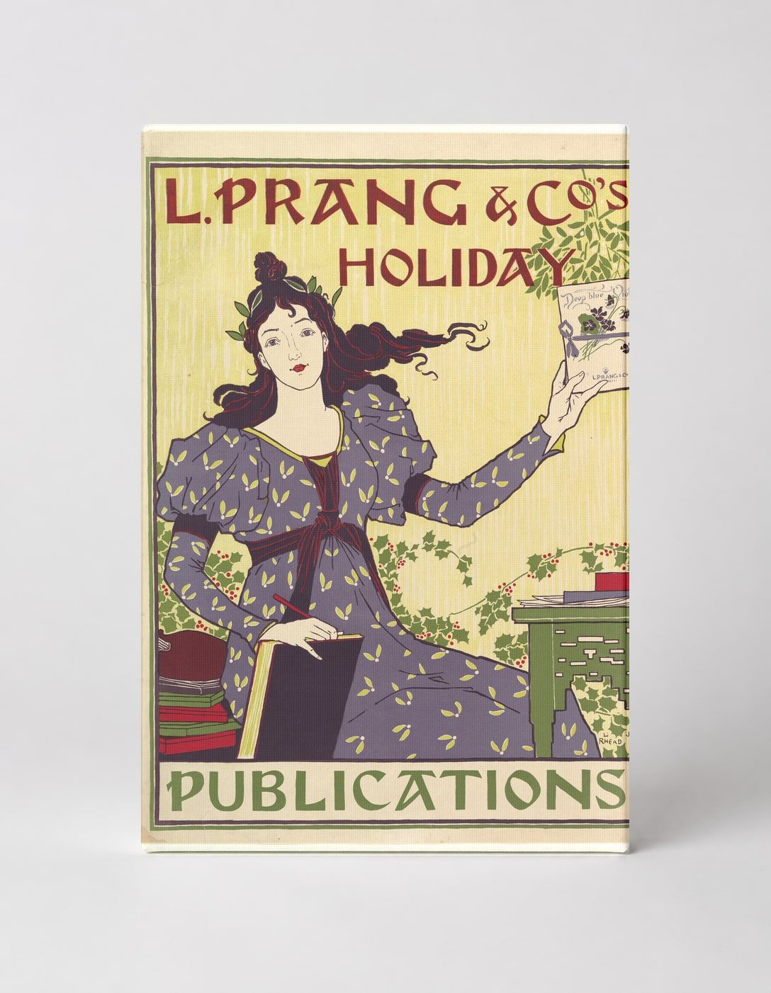 L. Prang & Co's Holiday Publications 1895 - Victorian Art Nouveau Vintage Poster Wall Art