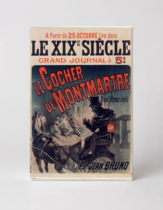 Le Cocher de Montmartre 1890s French Newspaper Vintage Poster Wall Art