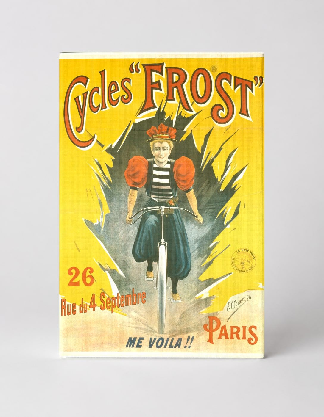 Cycles Frost 1894 - Belle Époque French Bicycle Vintage Poster Wall Art
