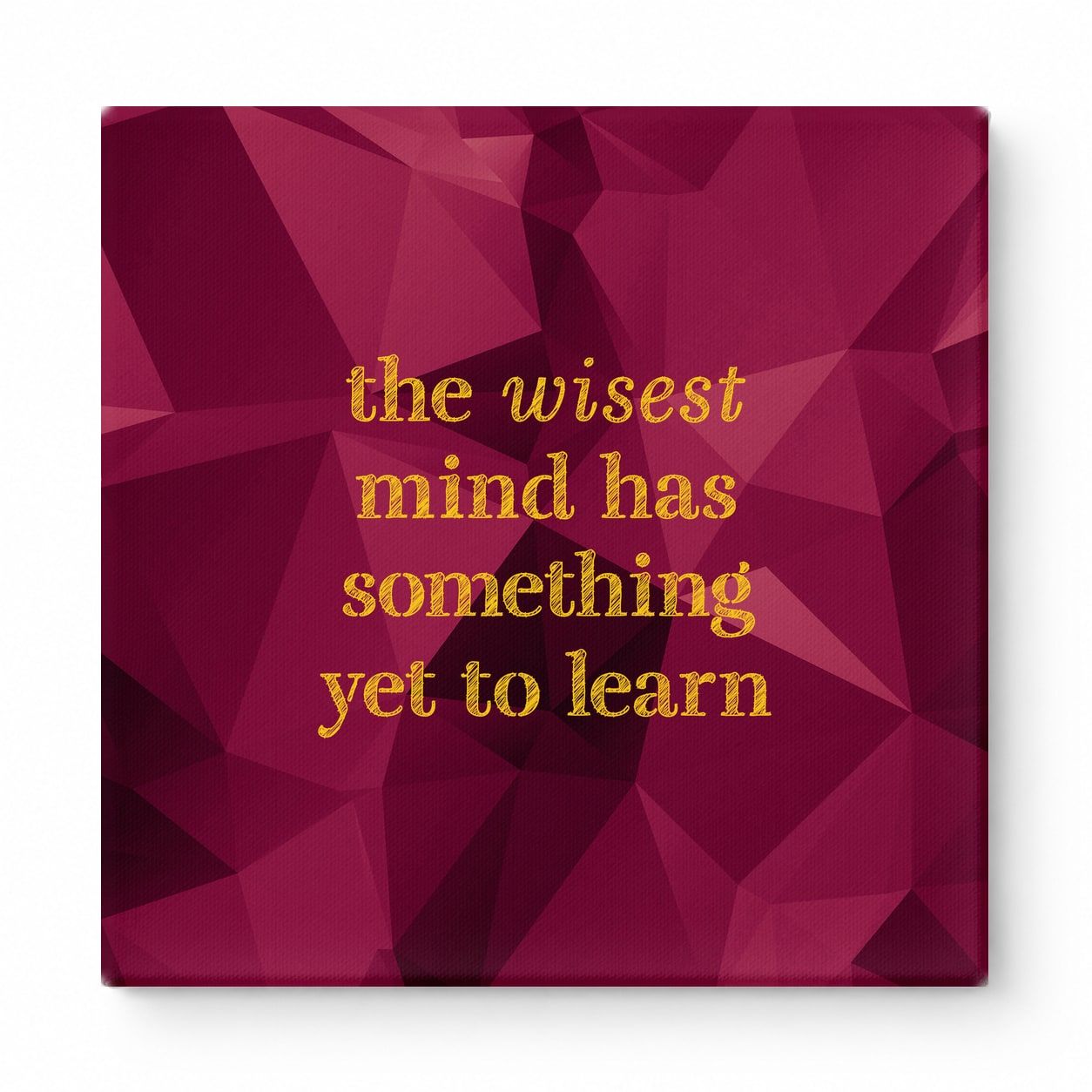 The Wisest Mind Has Something Yet to Learn — Geometric Polygon Facets