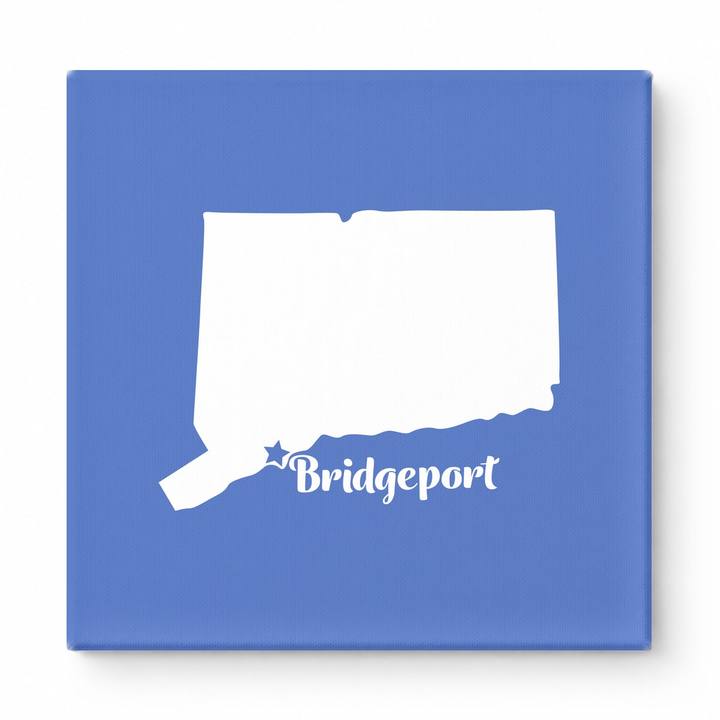 Home Sweet Bridgeport — Connecticut State Silhouette