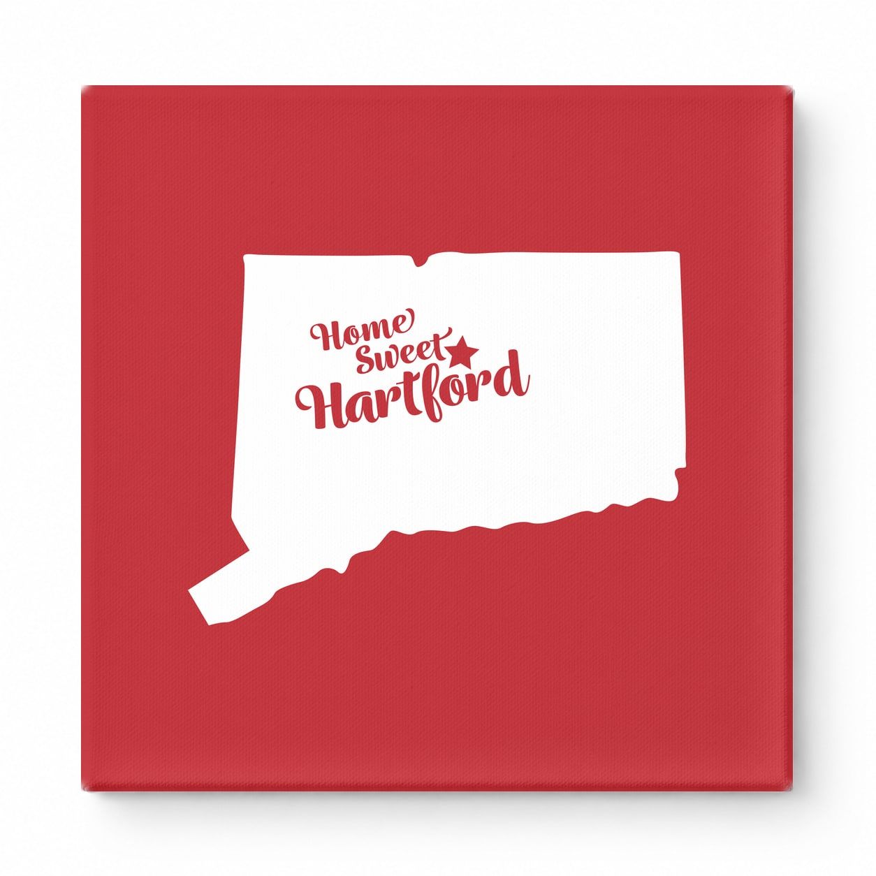 Home Sweet Hartford — Connecticut State Silhouette