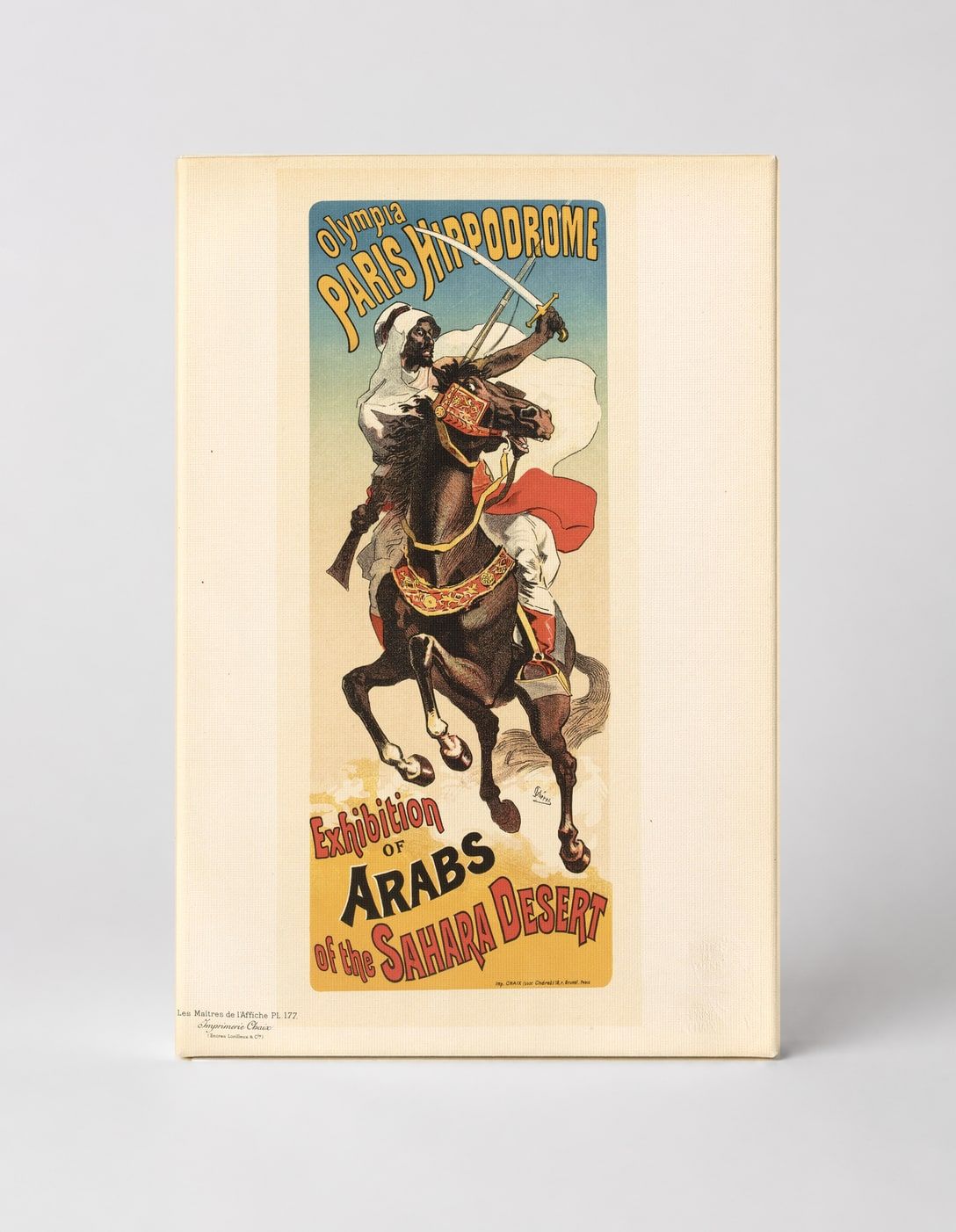 Paris Hippodrome Arab Exhibition 1890s - Vintage Belle Epoque Poster Wall Art