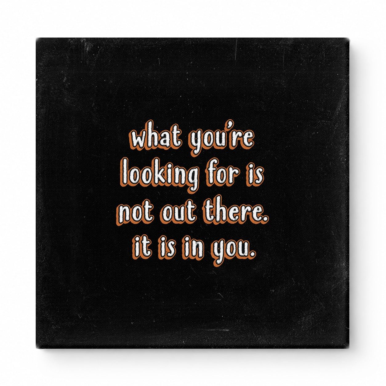 What You're Looking for Is Not Out There. It Is in You — Geometric Faceted Crystal
