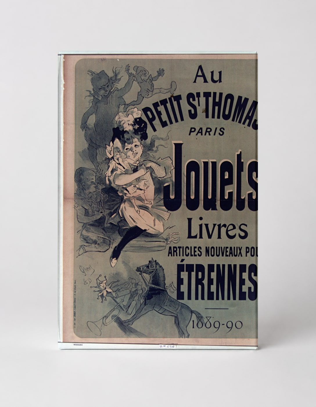 Au Petit St Thomas Paris 1889 Jouets Livres - Belle Époque Vintage Poster Wall Art