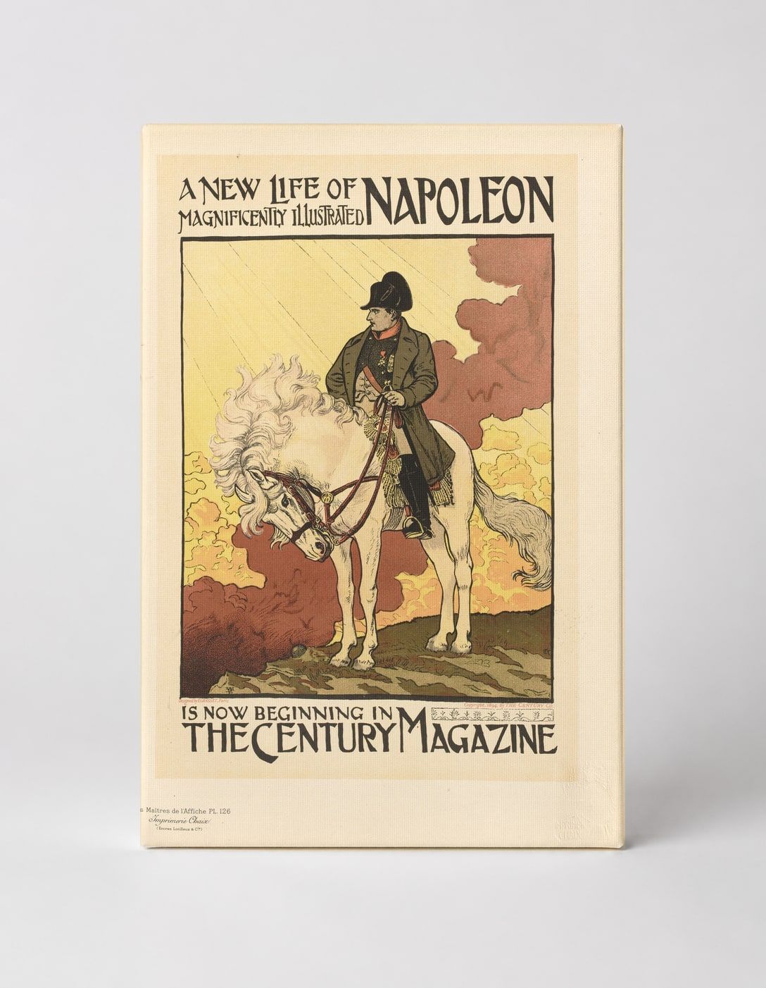 A New Life of Napoleon 1894 - Victorian Advertising Vintage Poster Wall Art