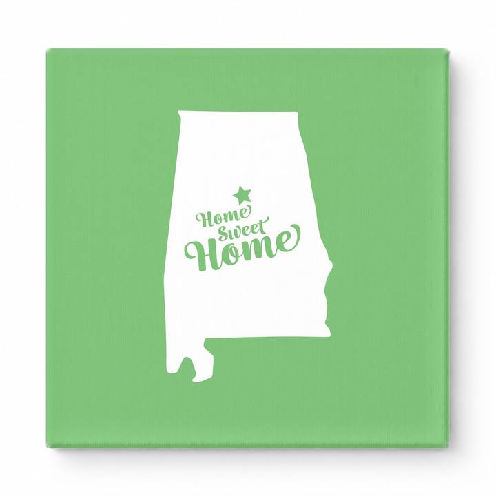 Home Sweet Montgomery — Alabama State Silhouette