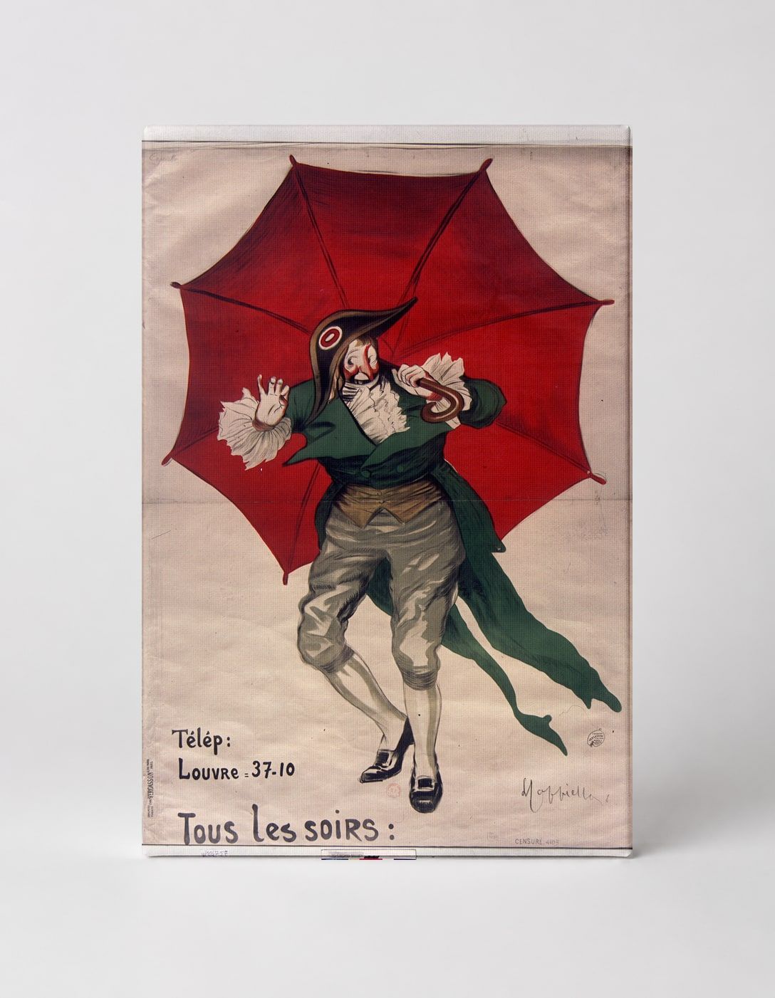 Tous Les Soirs 1900s French Theatre Clown - Belle Epoque Vintage Poster Wall Art