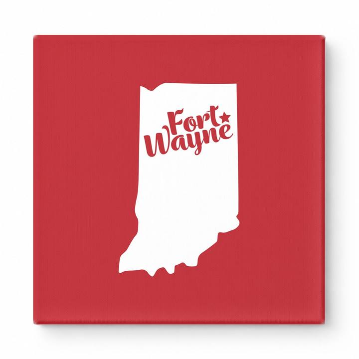Home Sweet Fort Wayne — Indiana State Silhouette
