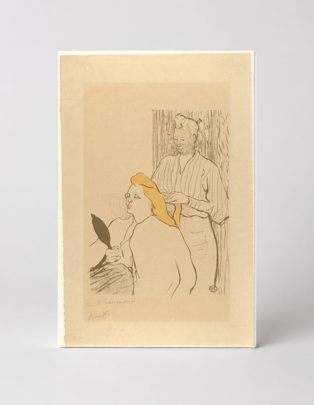 La Coiffure 1890s Belle Epoque Hairdressing Scene Vintage Poster Wall Art
